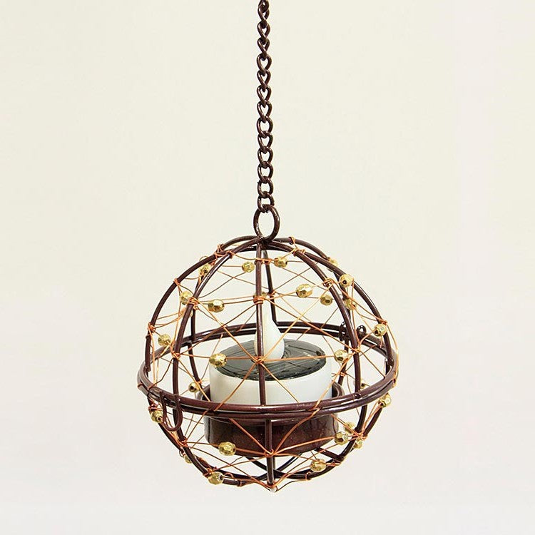 Solar Tea Lights Outdoor Waterproof Hanging Lanterns