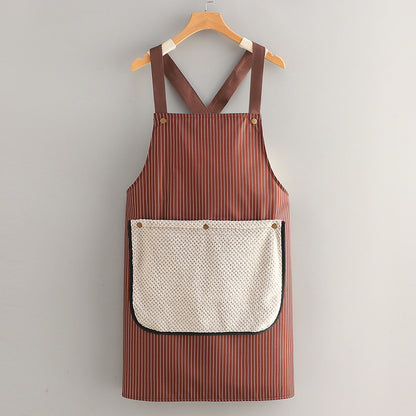 Apron with Towel Attached,Cross Back Apron with Pockets for Women and Men