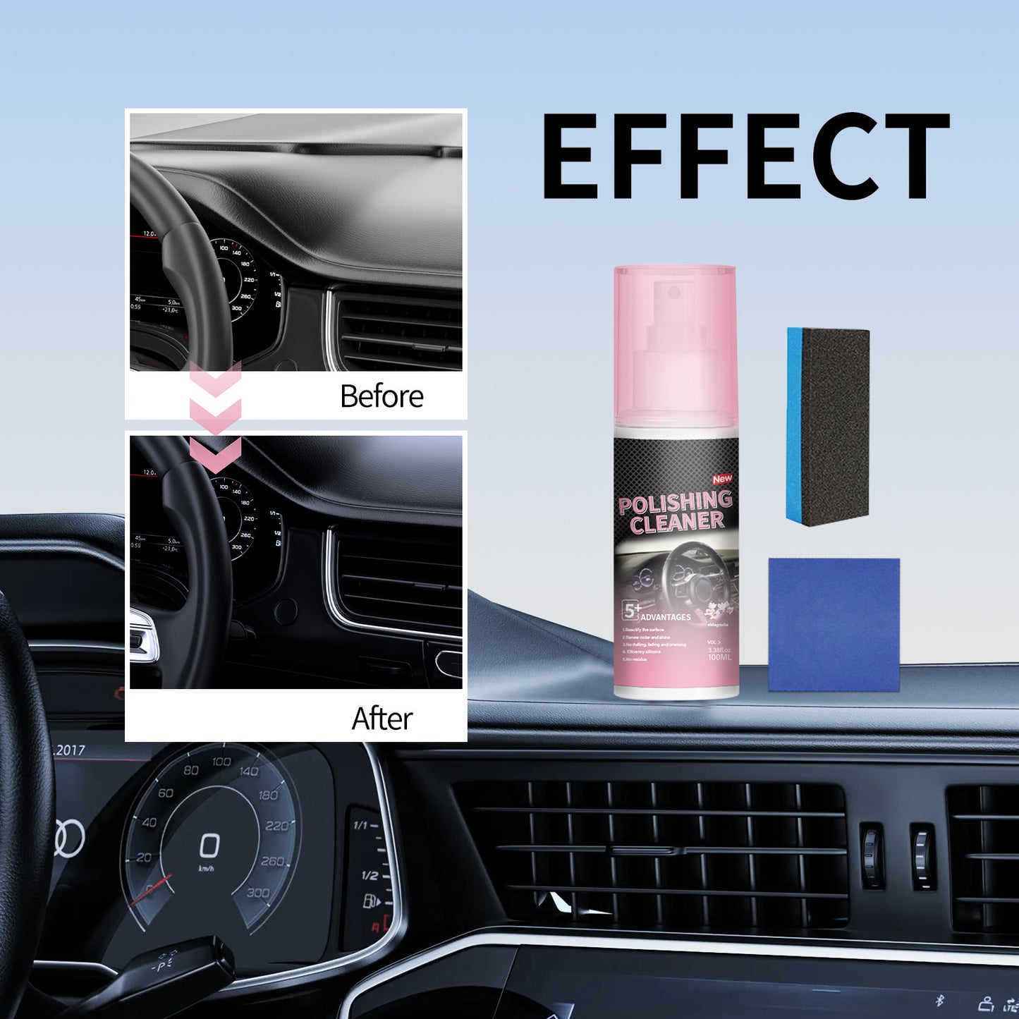 Automotive Interior Polishing Agent Decontamination Maintenance Polishing Maintenance Glazing Antis-Fouling