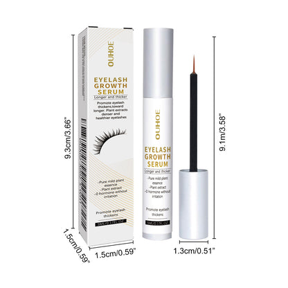 Eyelash Serum: Gentle, Nourishing For Longer, Thicker, Darker Lashes - Enhances Curl & Strength