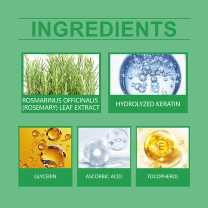 Rosemary Hydrolyzed Keratin Shampoo, Hair Thick and Voluminous, Nourishes and Regenerates Hair