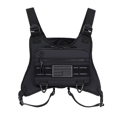 Breathable Sports Chest Bag Resistant Reflective Front Running Vest