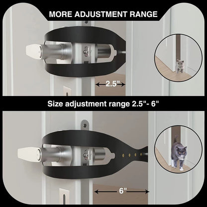 2Pcs Cat/Dog Door Latch Door Prop for Pets, Fish Shape Adjustable Sizes Door Latch