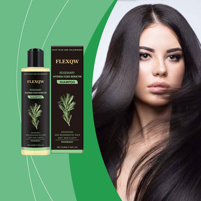 Rosemary Hydrolyzed Keratin Shampoo, Hair Thick and Voluminous, Nourishes and Regenerates Hair