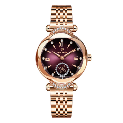 Four-leaf Clover Second Hand Women's Quartz Watch