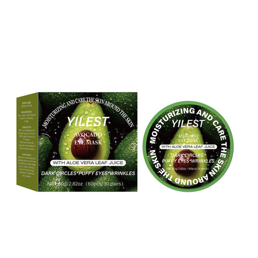 Avocado Under Eye Patches(30 Pairs),Under Eye Mask for Dark Circles, Puffy Eyes,EyeBags and Fine Lines