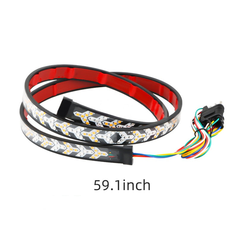 59.1in Fishbone Shaped LED Tailgate Light Bar, LED Tailgate Lights for Truck Pickup SUV RV