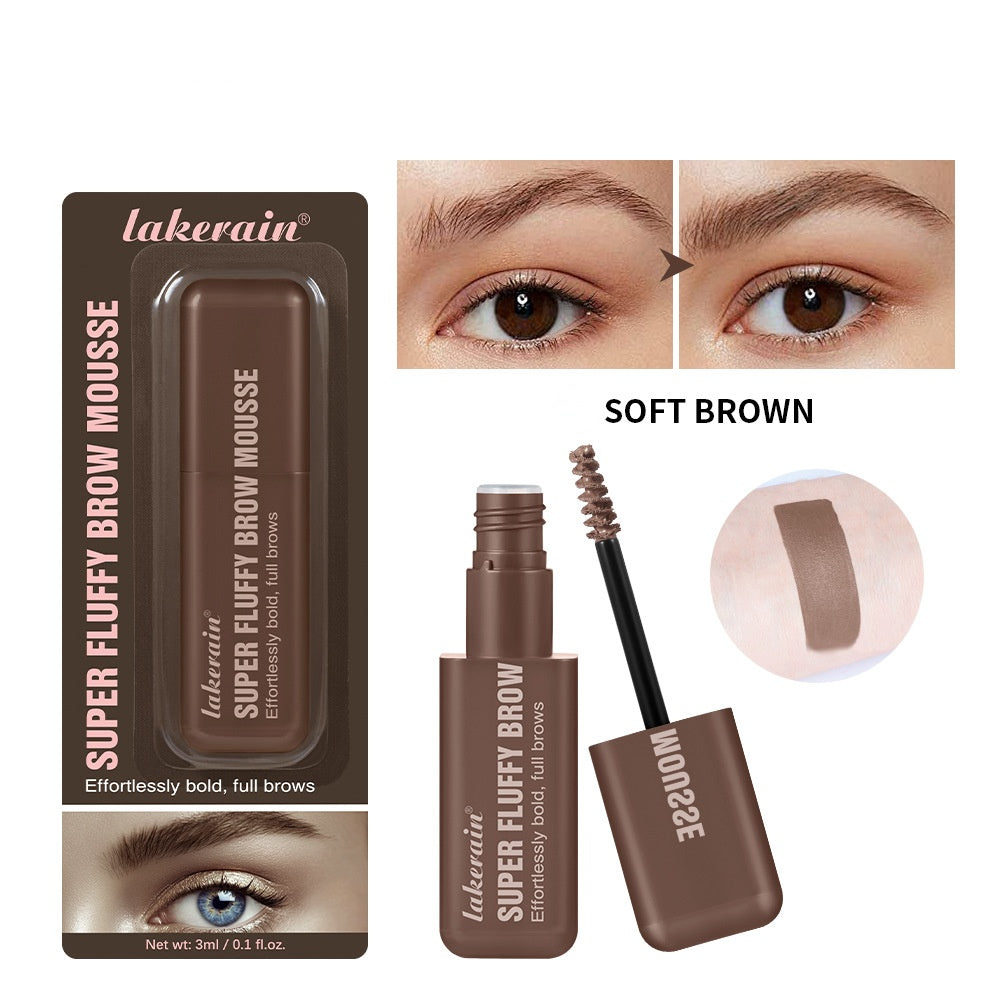 Volumizing Eyebrow Mousse with a Velvety, Natural, and Smooth Texture; Long-lasting Eyebrow gel