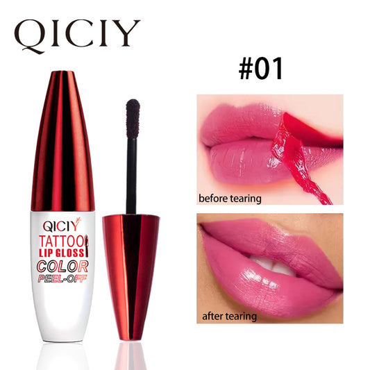 Peel Off Lip Stain Lip Tint,Waterproof Long-Lasting Tear-off Lip Gloss,Peel Reveal Lip Stain