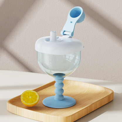 Baby Wine Sippy Cup Plastic Goblet Cup No Spill Wine Glass Baby Sippy Goblet Glass
