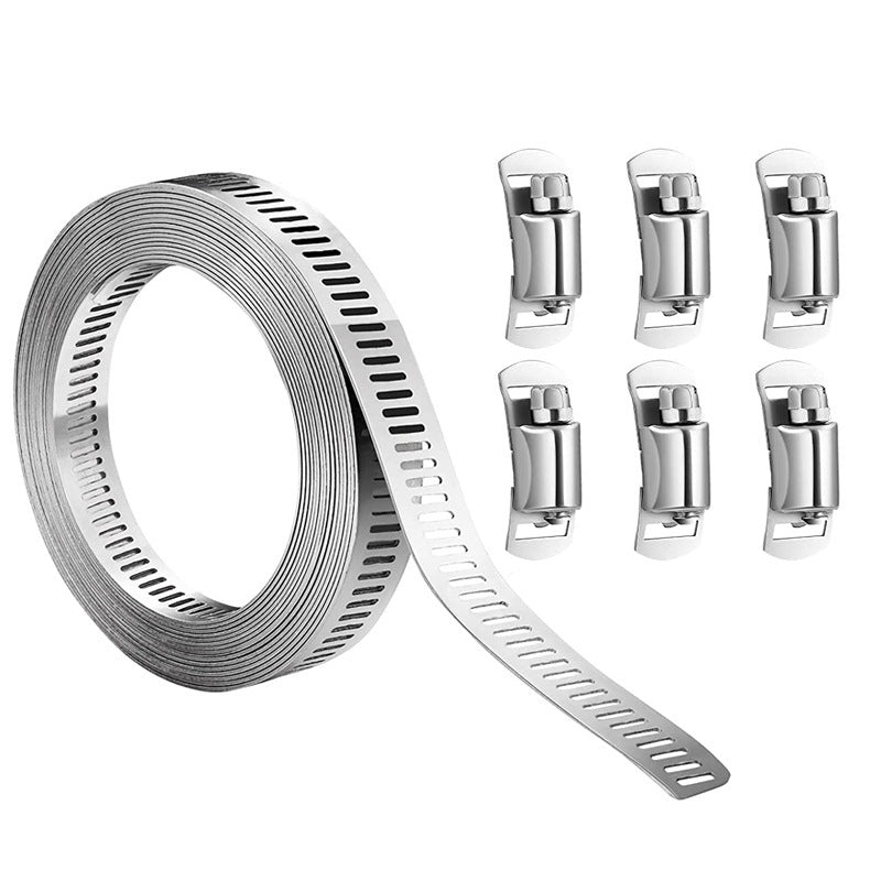 Adjustable 304 Stainless Steel Duct Clamps Hose Clamp Pipe Clamp