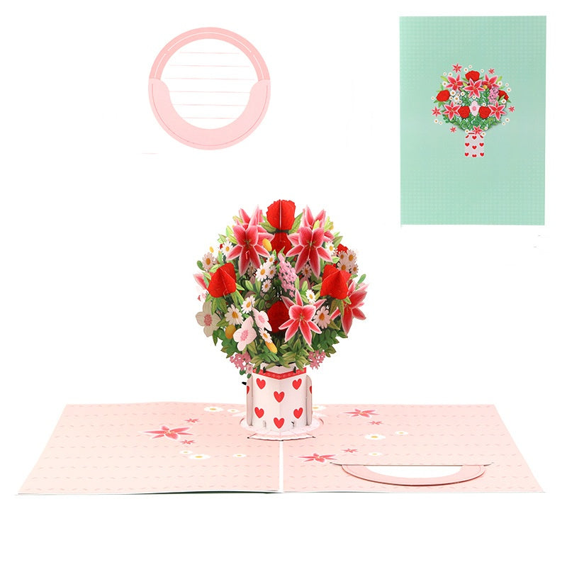 3D Cherry Blossom Pop Up Card, Gift for Birthday, Wedding, Anniversary, All Occasion or Just Because