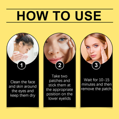 60Parches Snail Secretion Eye Mask - Reduces Fine Lines, Hydrates, Moisturizes, and Nourishes the Delicate Skin