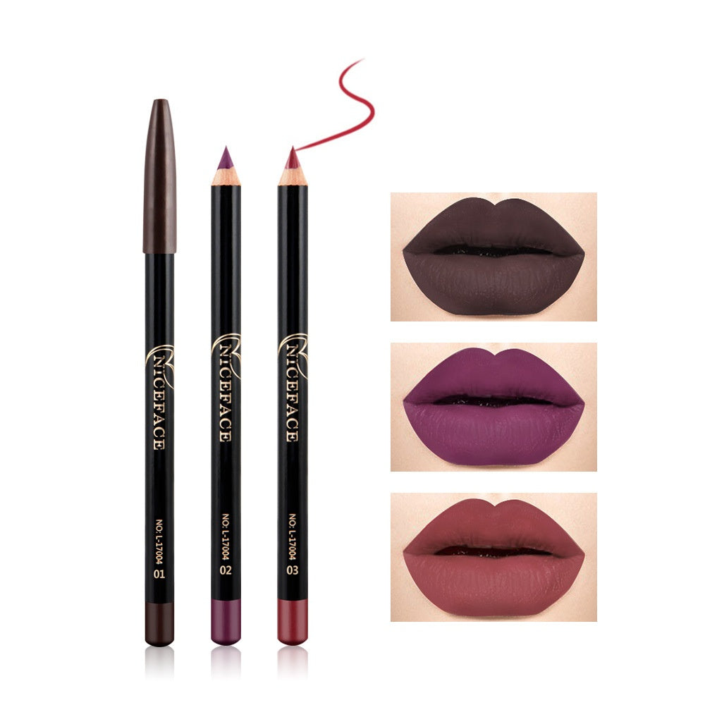 Matte Lip Liner Set 12 PCS Classic Colors Series Highly Pigmented Smoothly Velvet Lipliner Pencil Set