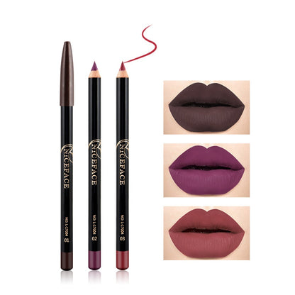 Matte Lip Liner Set 12 PCS Classic Colors Series Highly Pigmented Smoothly Velvet Lipliner Pencil Set