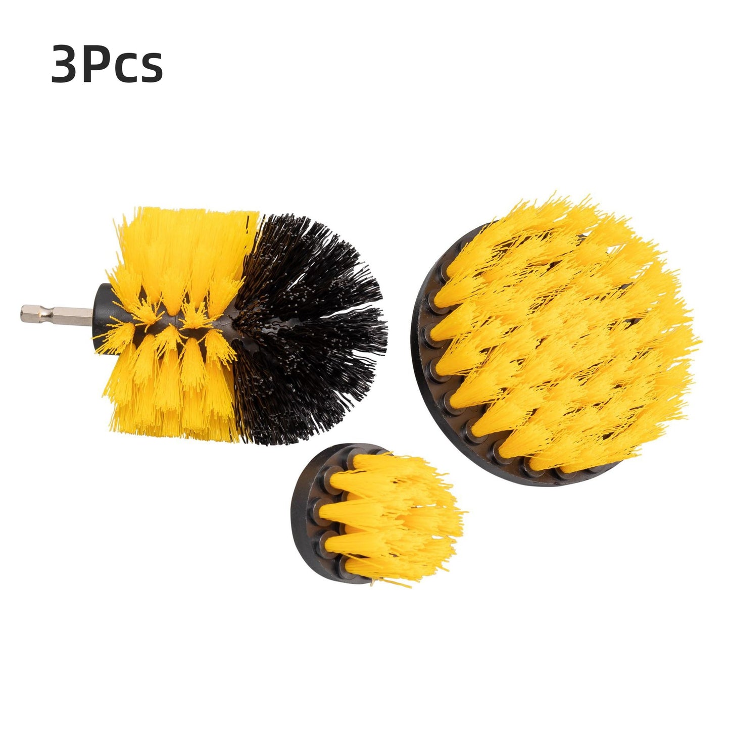3Pcs Auto Detailing Drill Brush Set, Wheel Cleaner Brush, Car Cleaner Wash Brush Supplies Kit