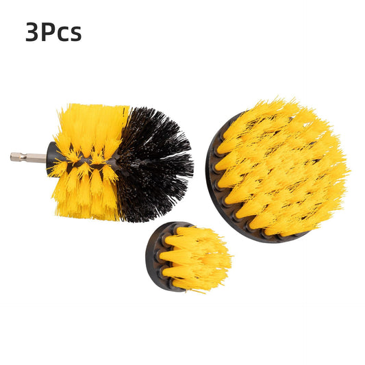 3Pcs Auto Detailing Drill Brush Set, Wheel Cleaner Brush, Car Cleaner Wash Brush Supplies Kit