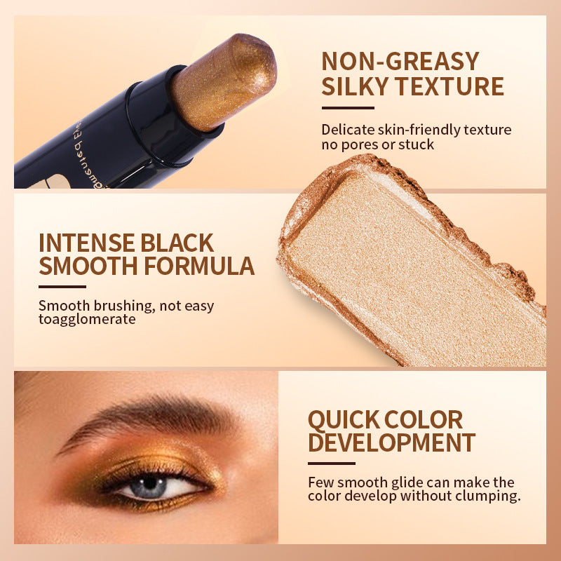 6pcs Glitter Eyeshadow Stick Set Waterproof Metallic