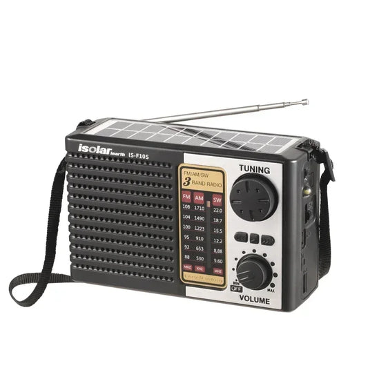 Solar Radio Portable FM/AM SW Digital Bluetooth Speaker MP3 Player Rechargeable