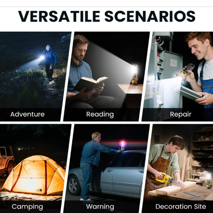 10-in-1 Rechargeable Flashlight for Emergency Preparedness
