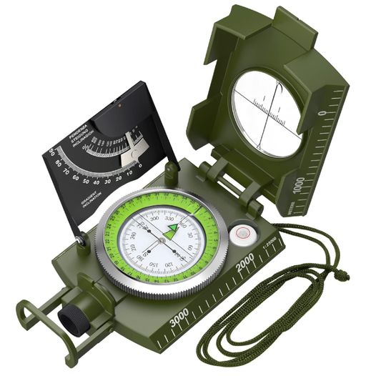 Compass Hiking Survival - Lensatic Sighting Compass for Camping Navigation