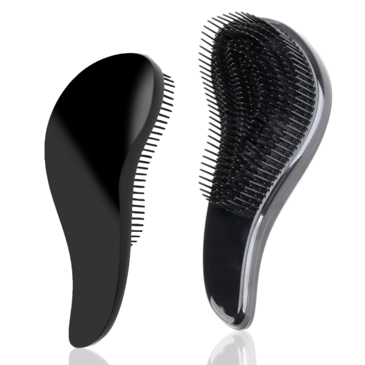 2 Pcs Detangling Brush – Glide the Detangler Brush through Tangled hair