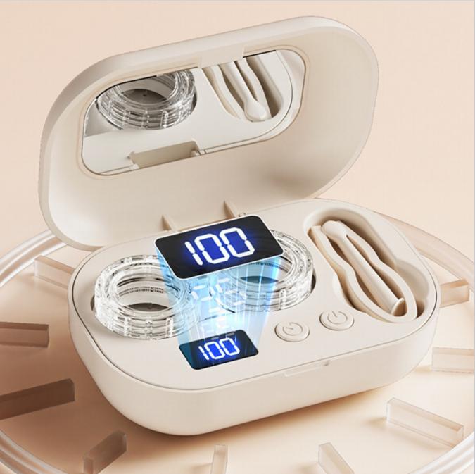 Ultrasonic Contact Lens Cleaner - Portable Machine with USB Charger